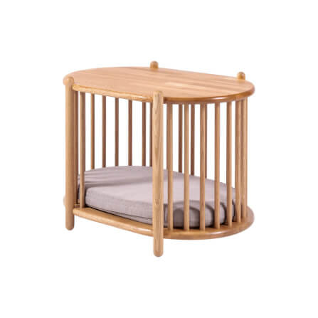 ที่นอนสัตว์เลี้ยง PODIUM PETS รุ่น LOCA OVAL POD ขนาด 65X45X47 ซม. สีไม้ธรรมชาติ_0